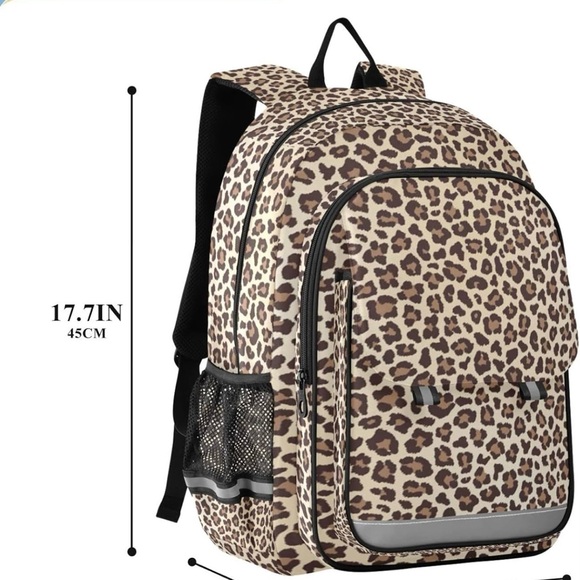 NWOT Leopard Cheetah print animal laptop backpack - Picture 1 of 6